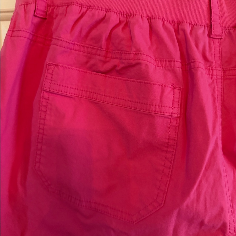 Lane Bryant Hot Pink Cargo Capri with Drawstring - Picture 9 of 9